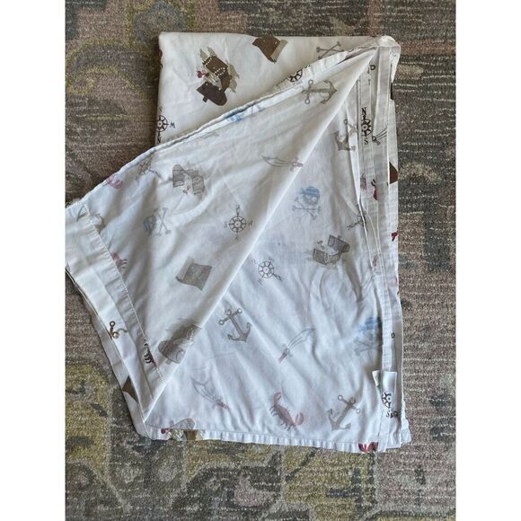 Circo Twin Pirate Themed Bed Flat Top Sheet - Picture 4 of 6